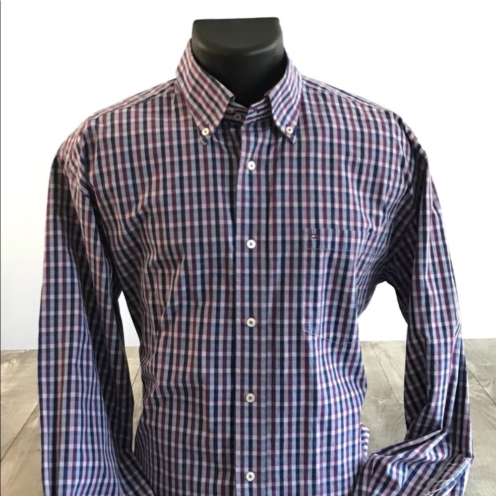 Tommy Hilfiger 80s 2 Ply Fabric Lng Slv Button Dwn